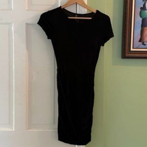 Cotton On Body-Con Wrap Dress in Black